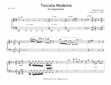 Toccata Moderna For Harpsichord Page 2