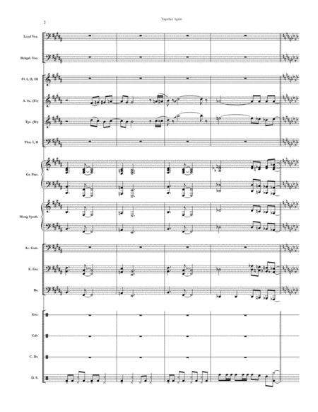 Together Again Chicago Full Score Set Of Parts Page 2