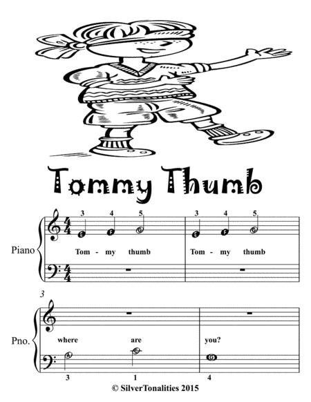 Tommy Thumb Beginner Piano Sheet Music Page 2