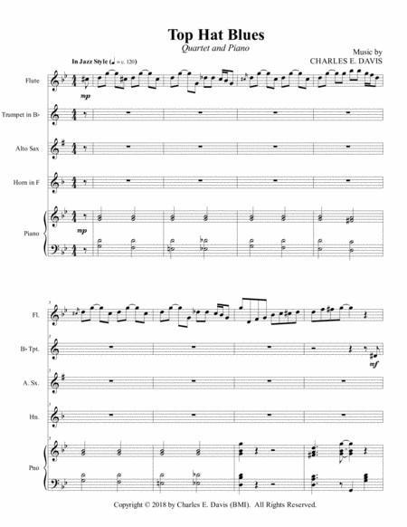 Top Hat Blues Quartet And Piano Page 2