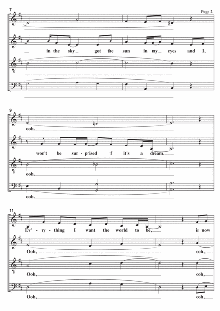 Top Of The World A Cappella Page 2