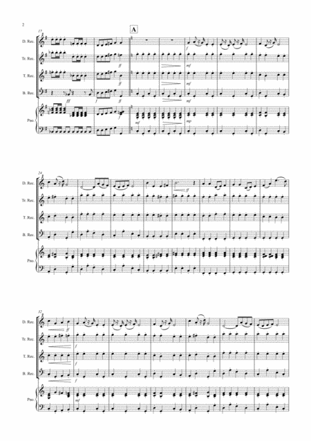 Toreadors Song Fantasia From Carmen For Recorder Quartet Page 2