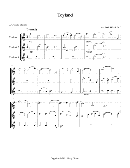 Toyland For Clarinet Trio Page 2
