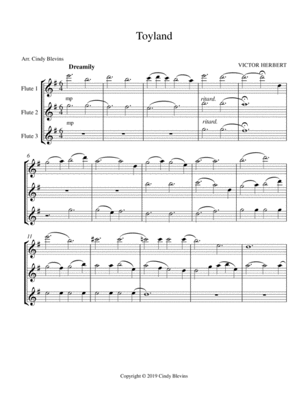 Toyland For Flute Trio Page 2