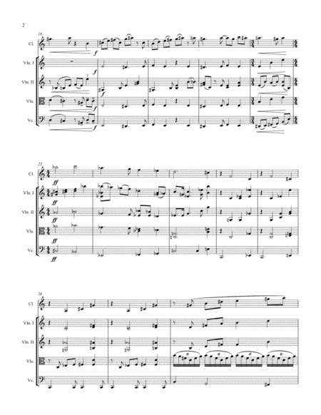 Tragedy Arranged For String Quartet And Clarinet Page 2