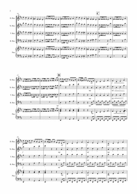 Trepak Fantasia From Nutcracker For Recorder Quartet Page 2