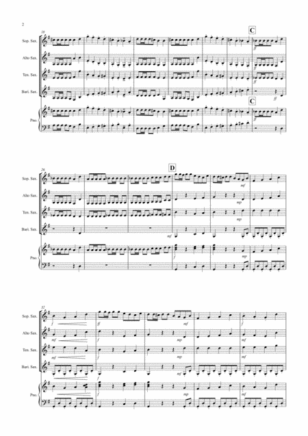 Trepak Fantasia From Nutcracker For Saxophone Quartet Page 2