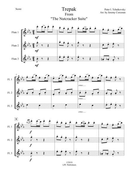 Trepak From The Nutcracker Suite For Three Flutes Page 2