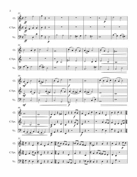 Trio For Clarinet Trumpet And Cello Page 2