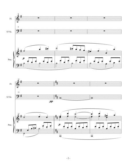 Trio For Flute Cello And Piano Page 2