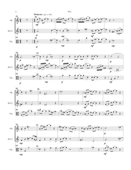 Trio For Oboe Clarinet In B Flat And Viola Page 2