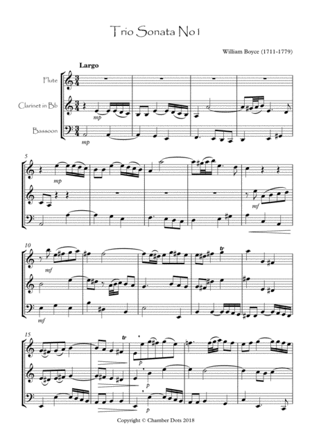 Trio Sonata No1 William Boyce Page 2