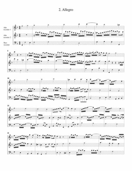 Trio Sonata Op 1 No 1 Arrangement For 3 Recorders Page 2