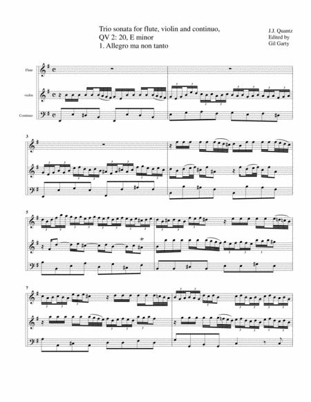 Trio Sonata Qv 2 20 For Flute Violin And Continuo In E Minor Page 2