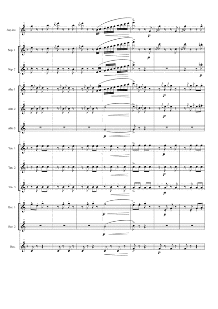 Tritsch Tratsch Polka For Saxophone Ensemble Page 2