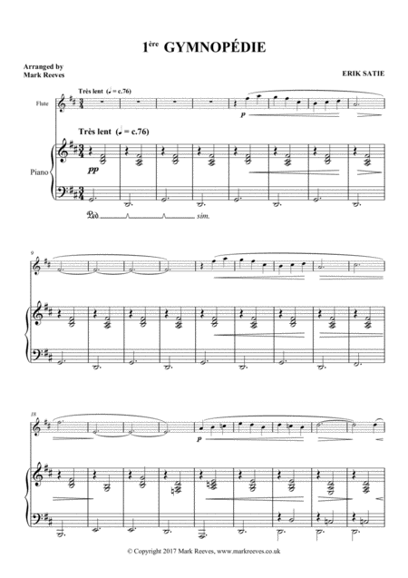 Trois Gymnopedies For Flute And Piano Page 2