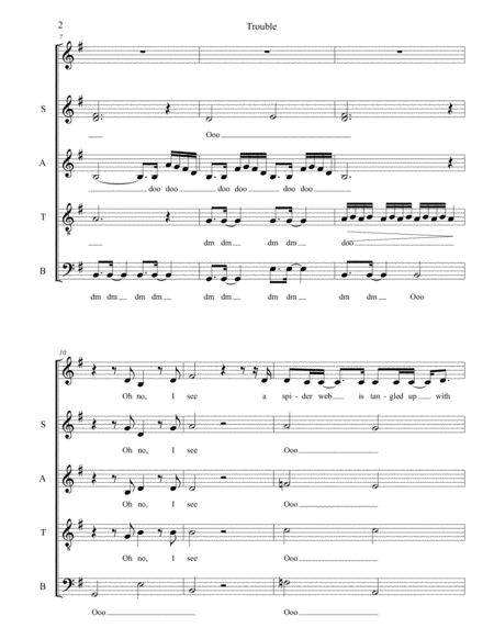 Trouble A Cappella Page 2