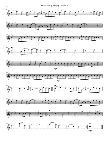 Truly Madly Deeply String Quartet Page 2