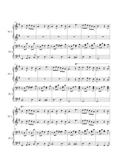 Tu Scendi Dalle Stelle Piano 4 Hands Page 2