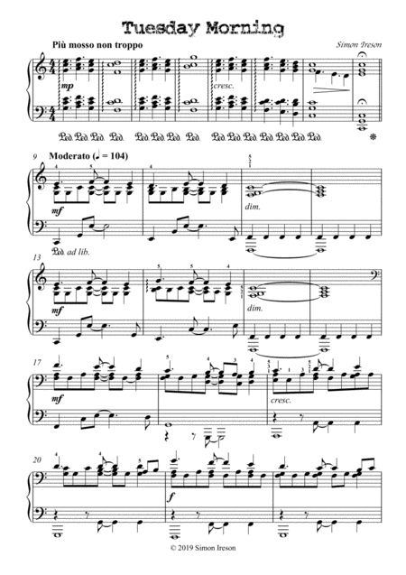 Tuesday Morning A Short Piano Piece Inspired By Orkney Mornings Page 2