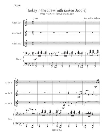 Turkey In The Straw Alto Sax Trio With Piano Accompaniment Page 2