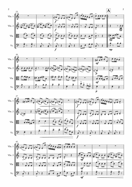 Turkish March Beethoven String Quartet Page 2