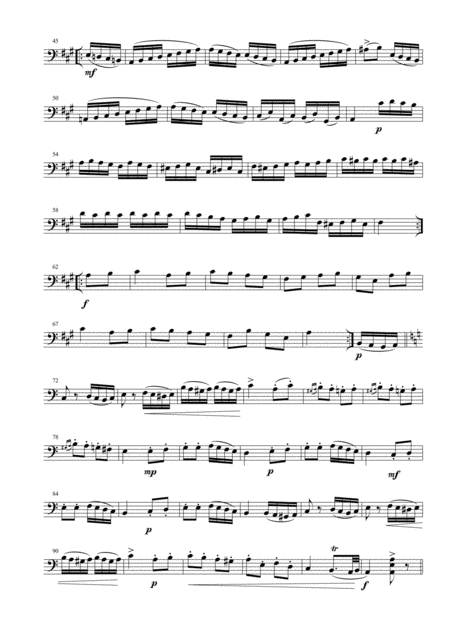 Turkish March For Cello And Piano Page 2