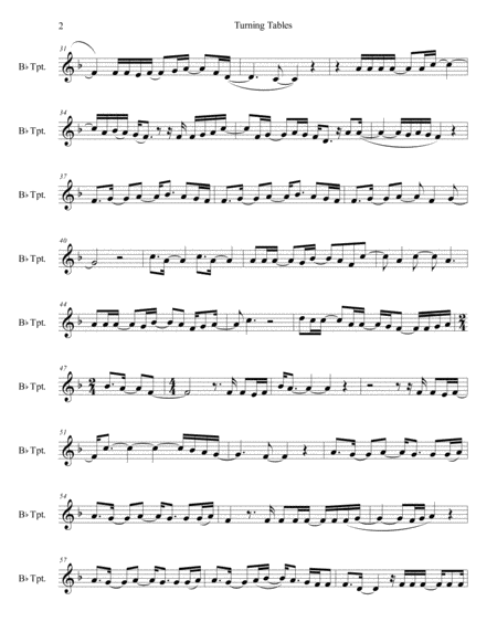 Turning Tables For Trumpet In Bb Page 2