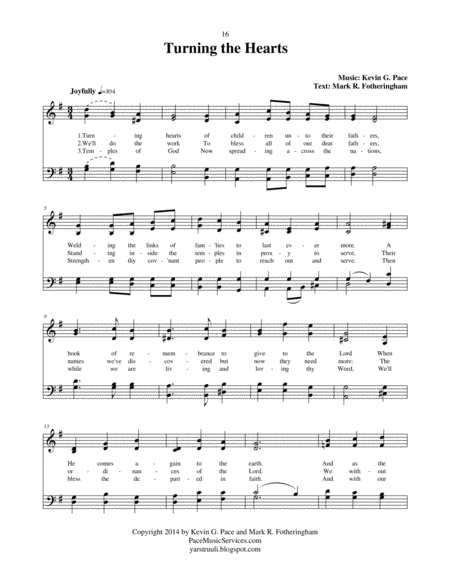 Turning The Hearts An Original Hymn For Satb Voices Page 2