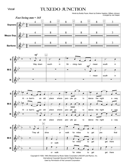 Tuxedo Junction Vocals And Orchestra Page 2