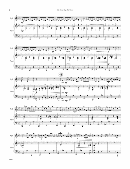 Twelfth Street Rag 12th Street Rag Solo Xylophone With Piano Page 2