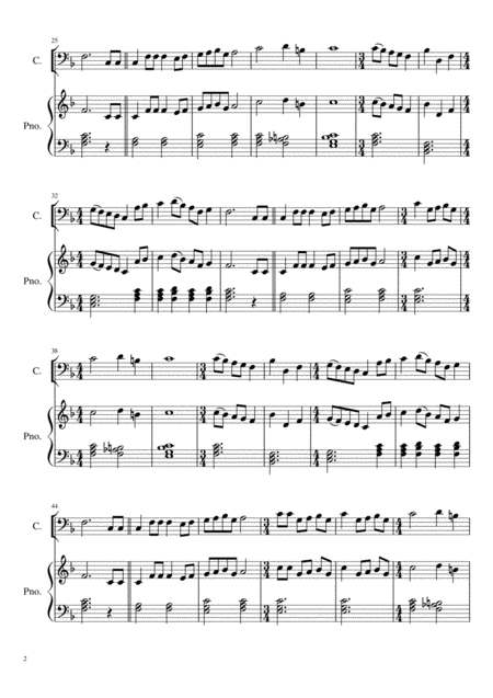 Twelve Days Of Christmas Cello Solo Page 2