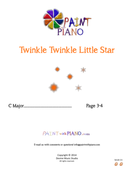 Twinkle Twinkle Little Star Easy Piano Page 2