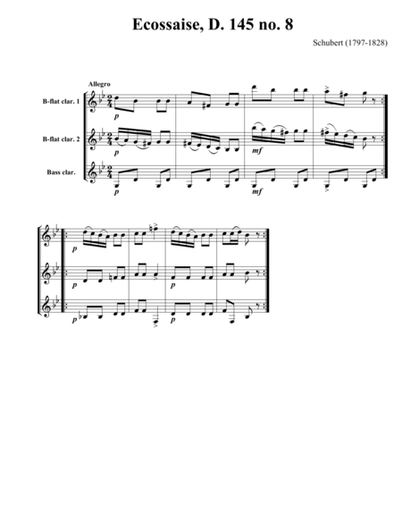 Two B Flats And Bass Clarinet Trios Volume 3 Schubert Page 2