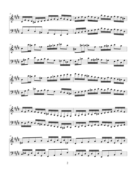 Two Part Invention No 1 In C Minor Of Jeffrey Joseph Arnold Classical Style Page 2