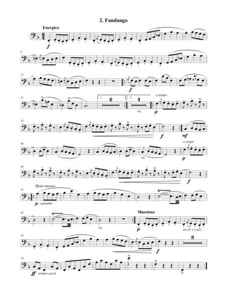 Two Spanish Dances For Tuba Or Bass Trombone Piano Page 2