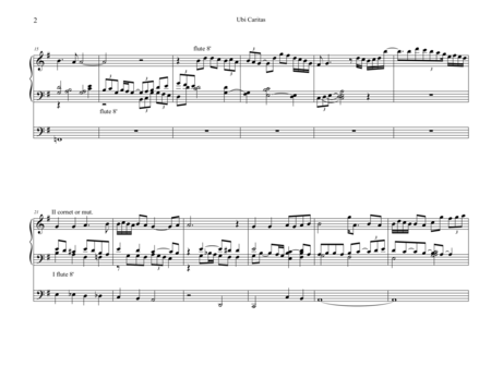 Ubi Caritas For Organ Page 2