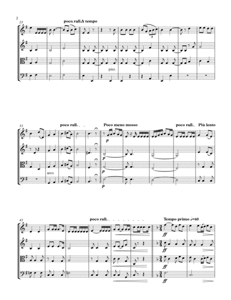 Un Bel Di From Madame Butterfly String Quartet Page 2