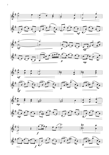 Un Petit Bouquet For Violin Duo Page 2