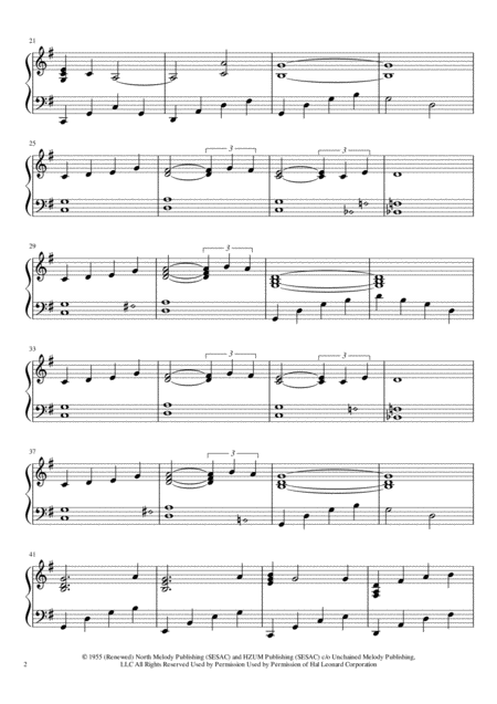 Unchained Melody Lever Harp Solo Page 2