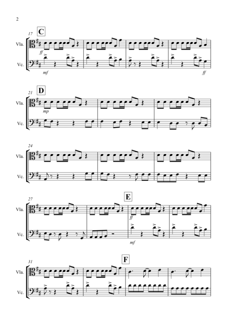 Under Pressure For Viola And Cello Duet Page 2