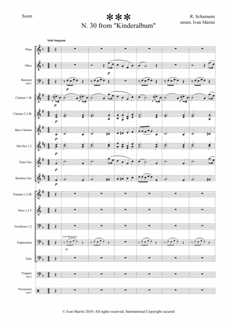 Untitled N 30 From Kinderalbum By Schumann For Wind Band Ensemble Page 2