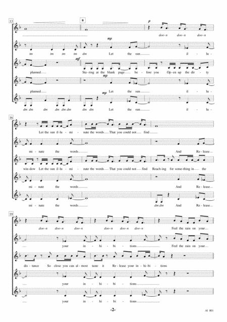 Unwritten Ssaaa A Cappella Page 2