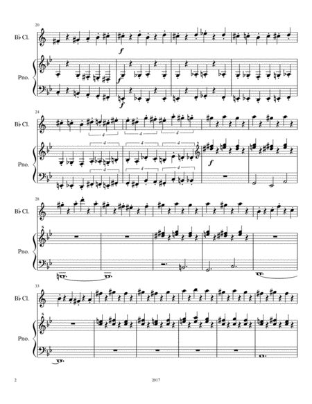 Uranus From The Planets For Clarinet And Piano Page 2