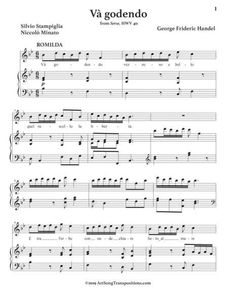 V Godendo Transposed To B Flat Major Page 2