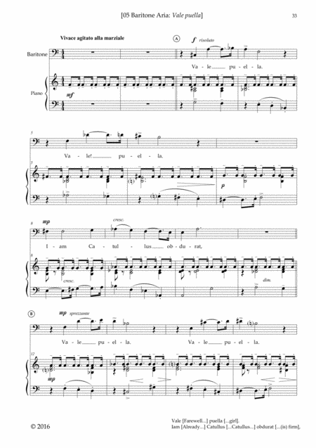Vale Puella From Trio Cantata Catullus Viii Page 2