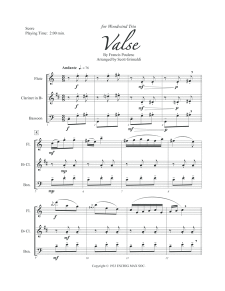 Valse For Woodwind Trio Page 2