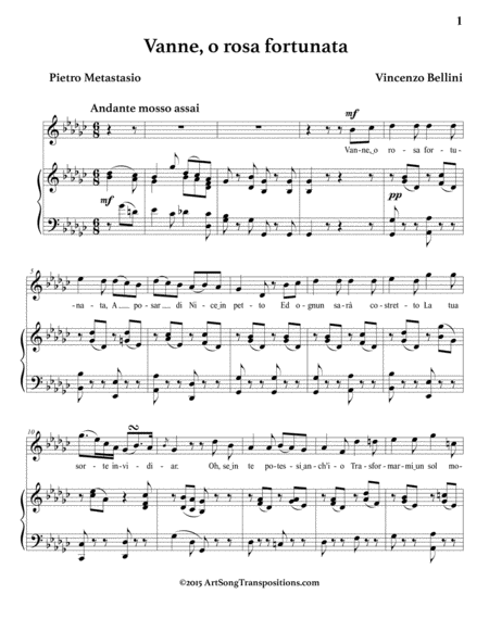 Vanne O Rosa Fortunata G Flat Major Page 2