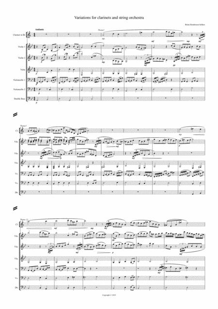 Variations For Clarinets And String Orchestra Page 2