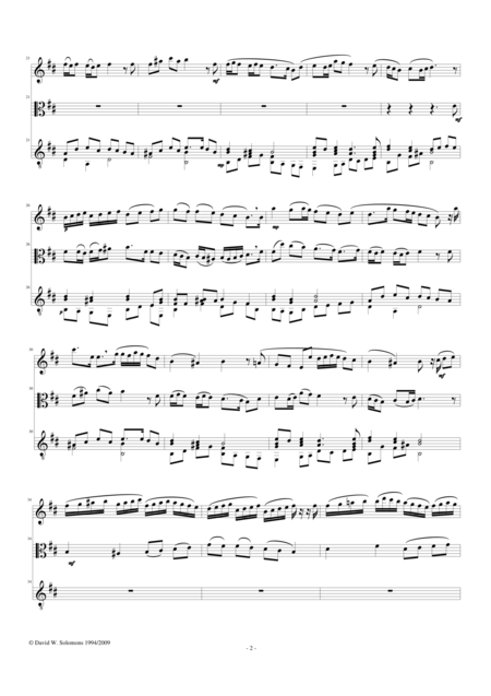 Variations On Adon Olam Eternal Lord For Flute Viola And Guitar Page 2